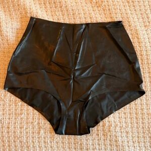New! Latex high waisted panties hot pants Sz. M